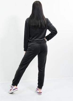 Спортивний велюровий жіночий костюм lee cooper louisa xl чорний5 фото