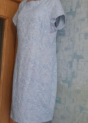 Літнє стрейчеве плаття   з ажурним принтом   new look р 502 фото