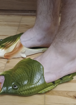 Slippers fish шлепанцы рыбные6 фото