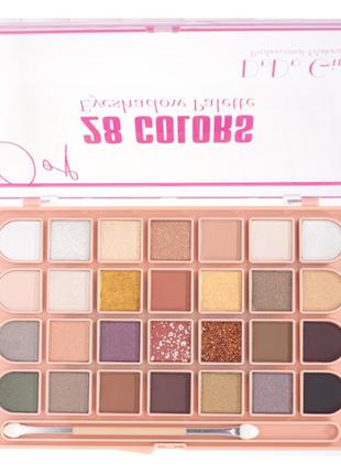 Палетка теней для век матовые перламутровые 28 цветов dodo girl d3175 (а) salemarket