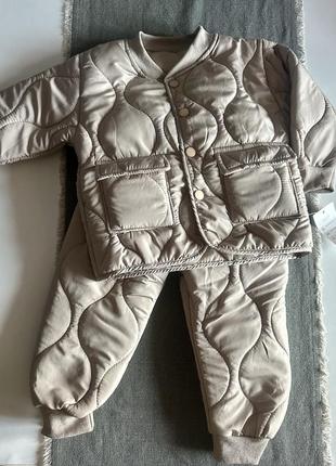 Детский теплый набор из брюк и куртки8 фото