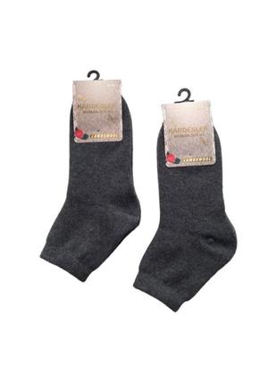 Женские шерстяные носки средние кардешлер 36-40р. носки без махры серые2 фото