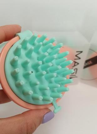 Массажная щетка для мытья головы masil head cleaning massage brush