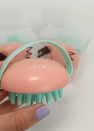 Массажная щетка для мытья головы masil head cleaning massage brush3 фото