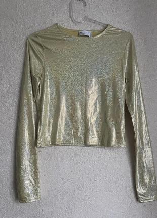 Укорочена блискуча кофта s