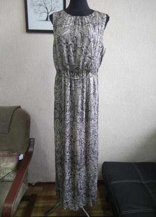 Сукня принт пітон літній