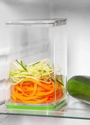 Овочерізка ручна nicer dicer 7в1 подрібнювач для нарізування овочів і фруктів із насадками та контейнером8 фото