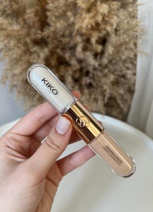 Праймер і консилер kiko milano radiance boost primer concealer duo 021 фото