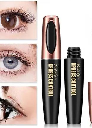 Туш для вій подовжувальна об'ємна 4d vibely volume eyelash, чорний колір, 10 ml4 фото