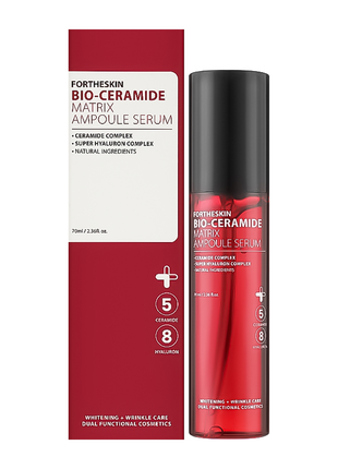 Питательная сыворотка для лица с керамидами и пробиотиками fortheskin bio ceramide matrix ampoule