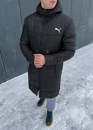 Куртка подовжена зимова, тепла курточка, парка