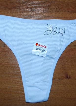 Трусики стринги хл донелла donella бабочка полоски
