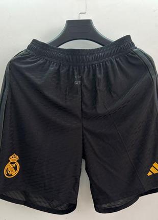 Спортивные черные шорты реал мадрид адедас real madrid adidas экипировка футбольная форма ronaldo