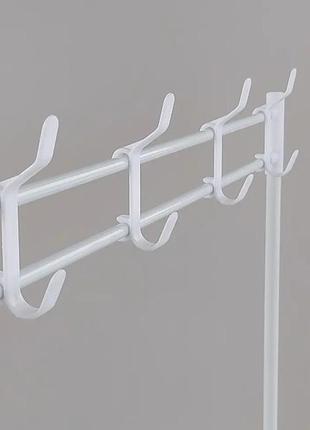 Универсальная вешалка для одежды new simple floor clothes rack size 60x29.5x151 см (белый) salemarke7 фото