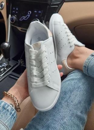 Шикарные женские кроссовки adidas stan smith белого цвета (37-41)4 фото