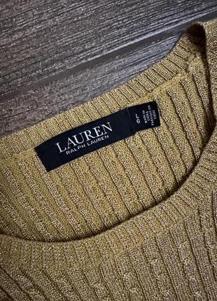 Вʼязаний светр, кофта з золотими нитками.3 фото