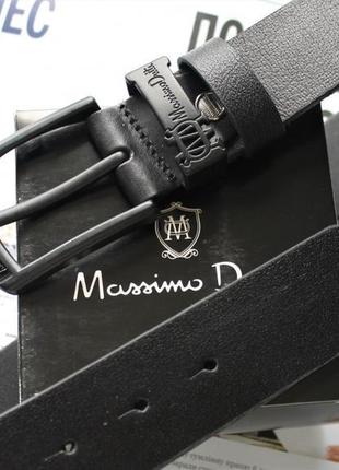 Ремінь massimo dutti total black чорний