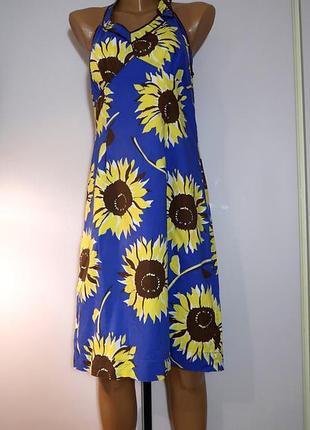 Красивое платье сарафан из х/б ткани