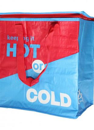 Термосумка, сумка-холодильник 32х20х35 см 22 л sannen cooler bag красно-синяя salemarket
