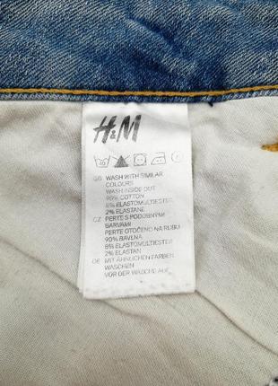 Классные джинсовые шорты h&m голубые короткие швеция9 фото