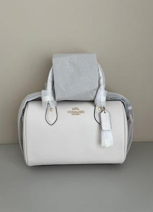 Кожаная сумка coach rowan satchel оригинал6 фото