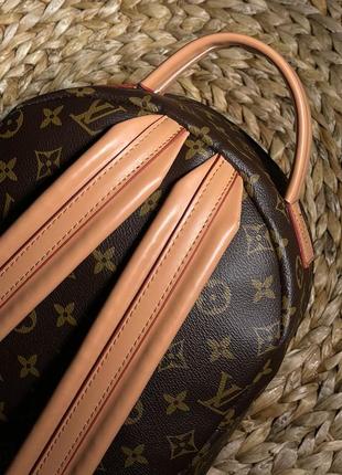 Жіноча сумка louis vuitton palm springs backpack brown camel8 фото