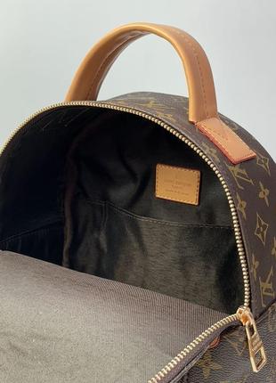 Жіноча сумка louis vuitton palm springs backpack brown camel6 фото