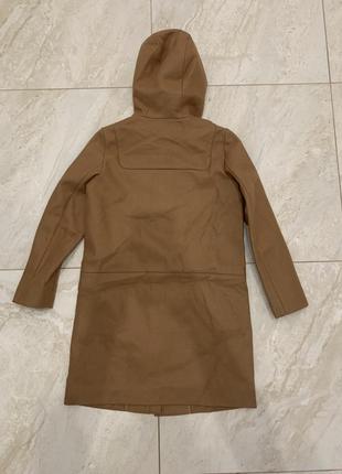 Пальто cos бежевое кашемировое шерстяное с капишоном3 фото