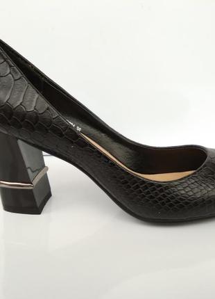 Черные туфли на каблуке, туфли каблук, женские туфли, туфли на каблуке, туфельки 35р-23 см5 фото