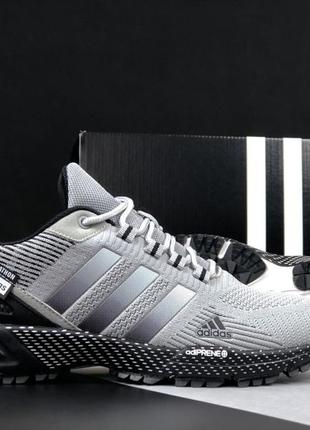 Мужские кроссовки adidas marathon tr сеточка серые6 фото