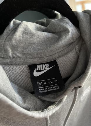 Серая женская кофта худи nike6 фото