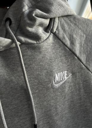 Серая женская кофта худи nike8 фото