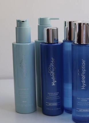 Очищуючий гель з ефектом тонізації для зняття макіяжу hydropeptide cleansing gel 200ml нове пакування