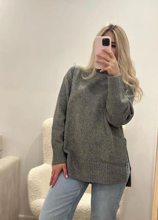 Светр світер кофта з розмірами h&m hm розмір  хс 34  с 36 м 38 сірий