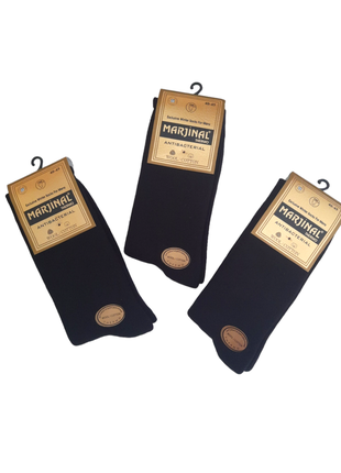 Набір 3 пари чоловічі зимові високі вовняні махрові шкарпетки marjinal 41-45р.чорні.5 фото