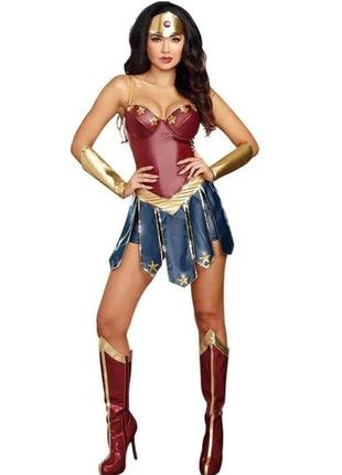 Карнавальный костюм вандер умен, wonder woman костюм, супер женщина костюм