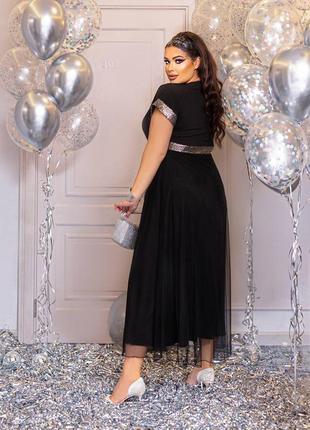 Красивое праздничное вечернее платье макси