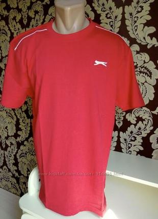 Футболка мужская slazenger красная m, голубая m2 фото