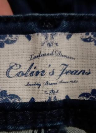 Тёмно-синие скинни с потертостями colin's jeans5 фото