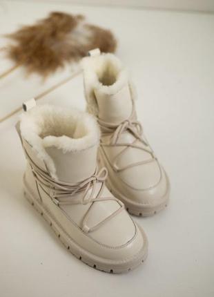 Сноубутсы зима натуральная кожа1 фото