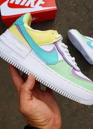 Классные женские кроссовки nike air force shadow 1 (вьетнам)