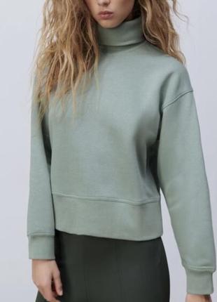 Світшот водолазка з високим коміром zara , розмір s
