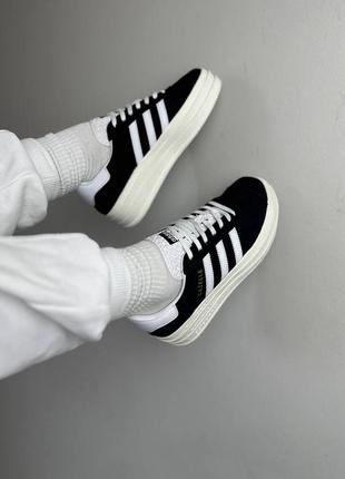 Adidas gazelle bold black/white