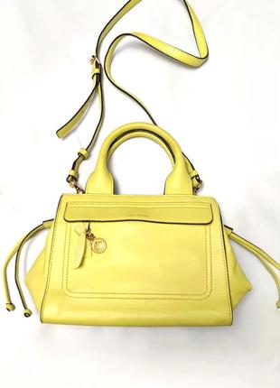 Juicy couture яркая сумка тоут  кожа /000h/