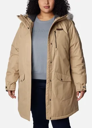 Columbia women's suttle mountain™ long insulated jacket plus size2 фото