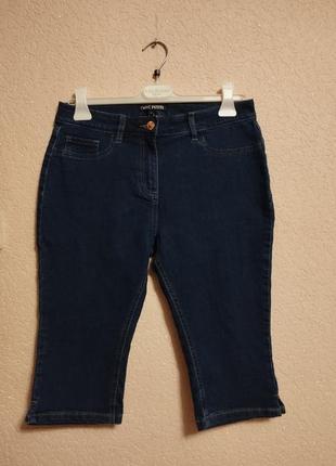 Шорти подовжені,бріджи,джинсові,сині,жіночі,розмір 14(42) на 48розмір від next