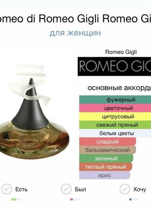 Винтаж eau de parfum romeo gigli romeo di romeo gigli коллекционная миниатюра редкость3 фото