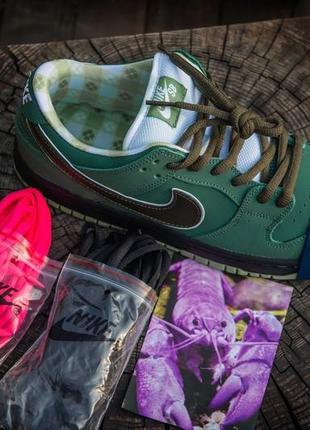 Нові кросівки nike sb dunk low lobster green / найк данк / лобстер /  чоловічі кросівки / демісезонні / весна, літо, осінь / преміум