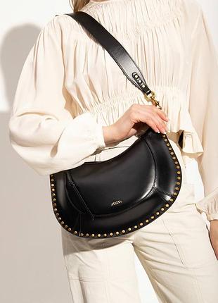 Сумка isabel marant женская черная натуральная кожа