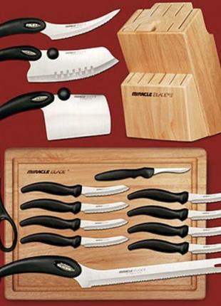 Набор профессиональных кухонных ножей miracle blade 13 в 12 фото